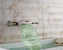 LED Color Changing Dual Long Handle Bathtub Faucet